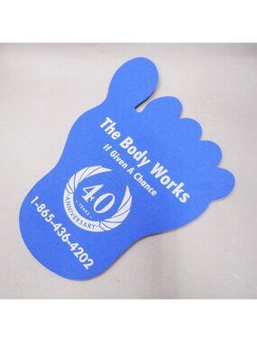 Mouse Pad Foot Shaped - Blue - NWOT -  Promotional
